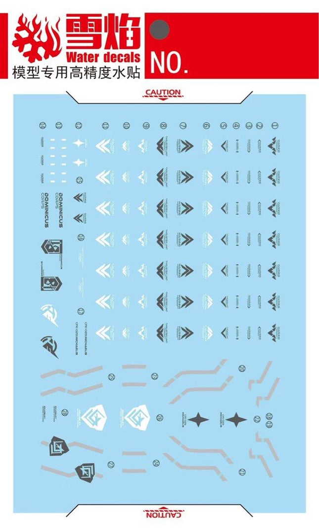 HG-62 | 1/144 MICHAELIS FLUORESCENT WATERSLIDE DECAL