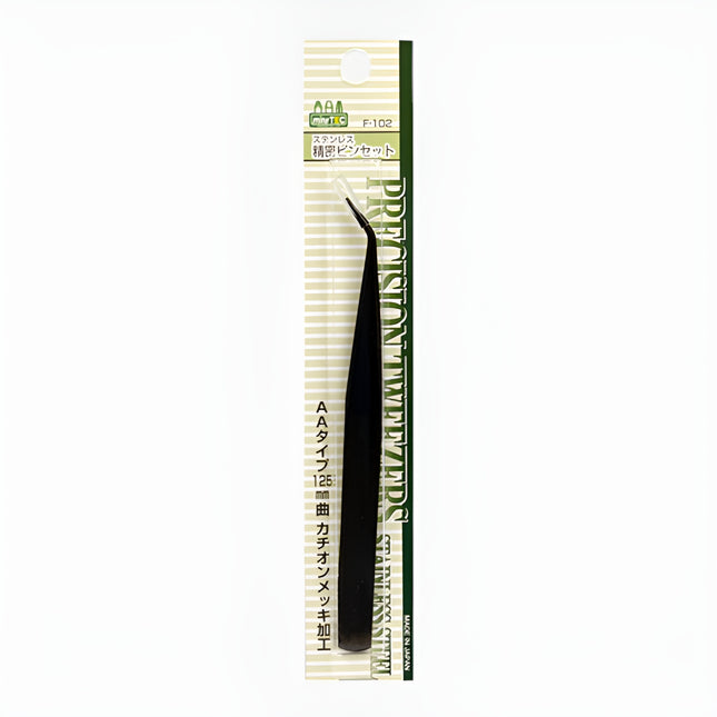 MNEF-102 CATION COATED ANGLED AA TWEEZERS