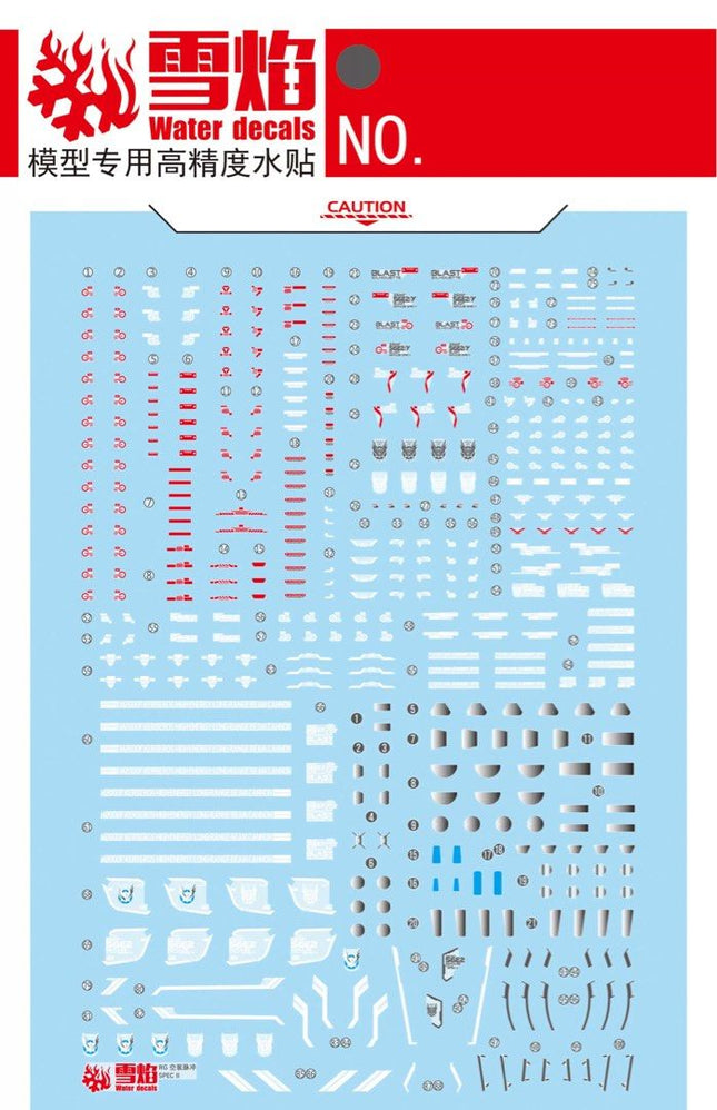 RG-57 | 1/144 BLAST IMPULSE GUNDAM SPEC II FLUORESCENT WATERSLIDE DECAL