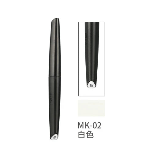 MK-02 WHITE SOFT TIPPED MARKER