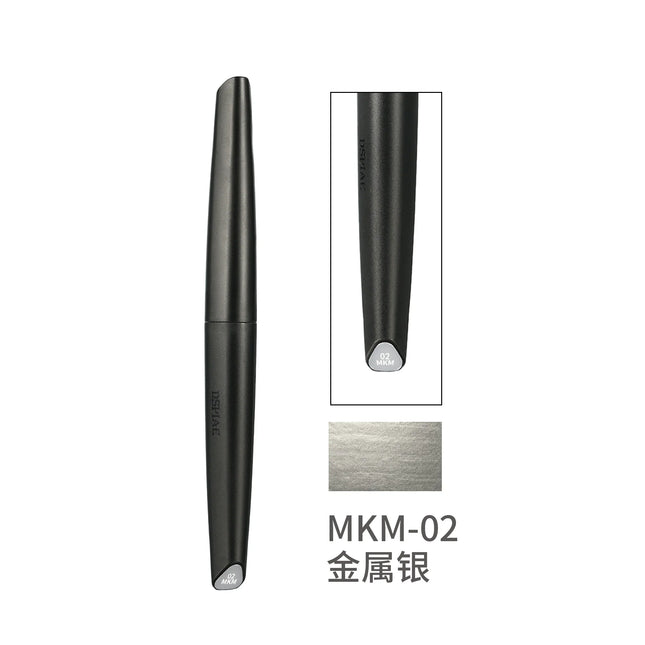 MKM-02 METALLIC SILVER SOFT TIPPED MARKER