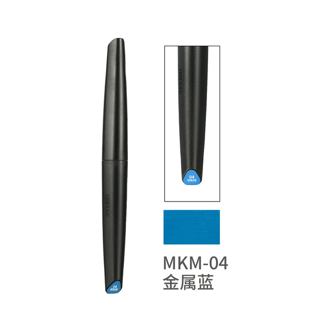 MKM-04 METALLIC BLUE SOFT TIPPED MARKERS