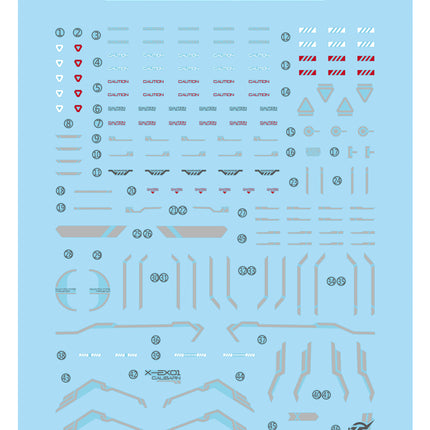 HG-77 | 1/144 GUNDAM CALIBARN FLUORESCENT WATERSLIDE DECAL