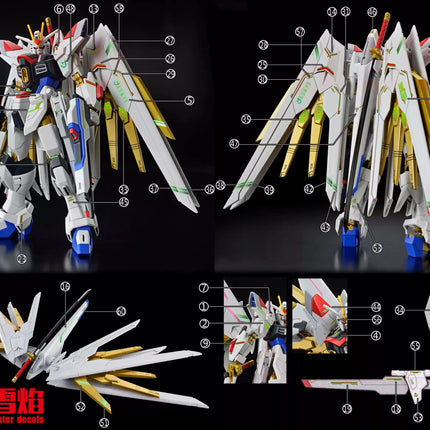 HG-91-1 | 1/144 MIGHTY STRIKE FREEDOM GUNDAM (VER. METAL ROBOT SPIRITS) FLUORESCENT WATERSLIDE DECAL