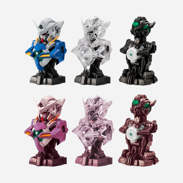 MS MECHANICAL BUST 02+05 GUNDAM EXIA+TRANS-AM COLOR (FULL SET OF 6)