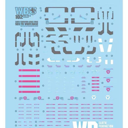 MEGA-01 | 1/48 RX-78-2 GUNDAM FLUORESCENT WATERSLIDE DECAL