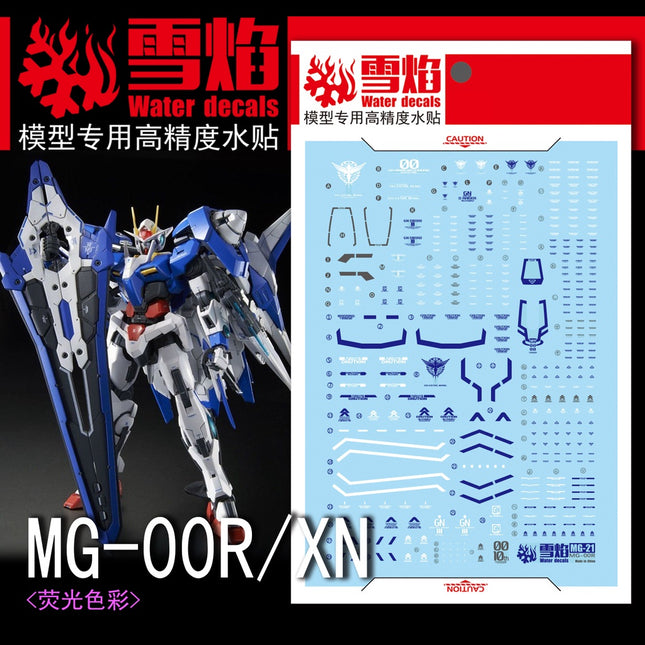 MG-21 | 1/100 00 XN RAISER FLUORESCENT WATERSLIDE DECAL