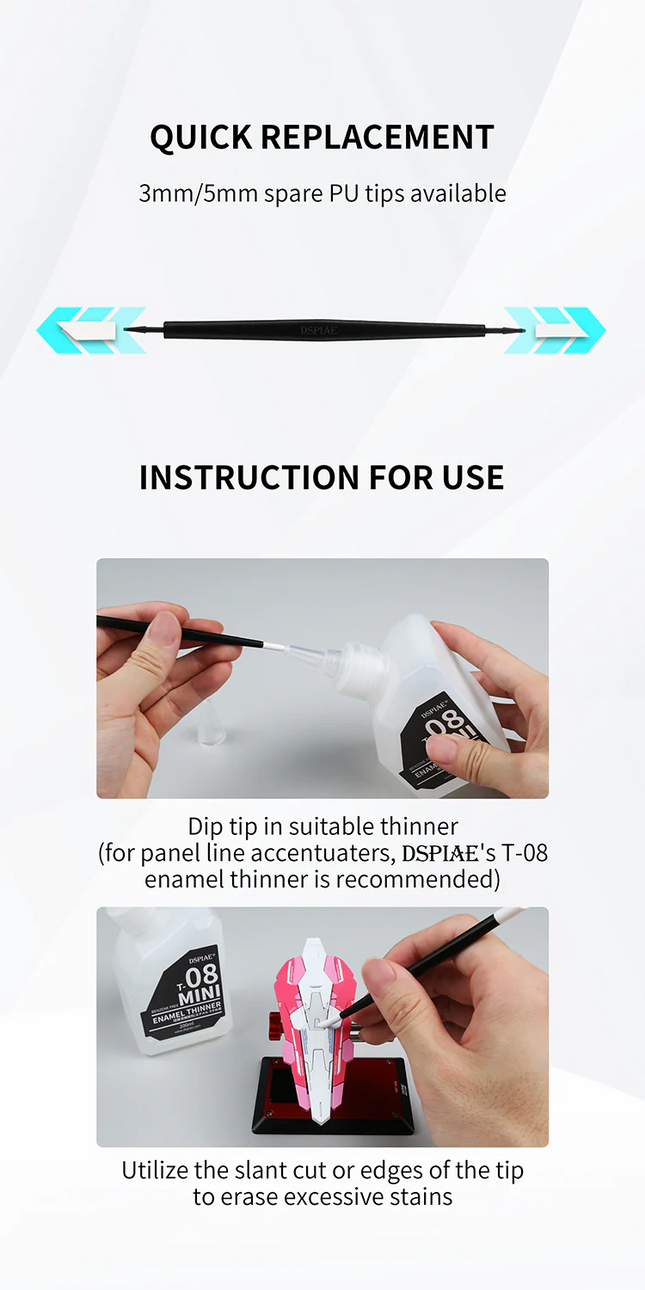 PT-WP PANEL LINE ERASER / ERASING PEN + REPLACEMENT TIP