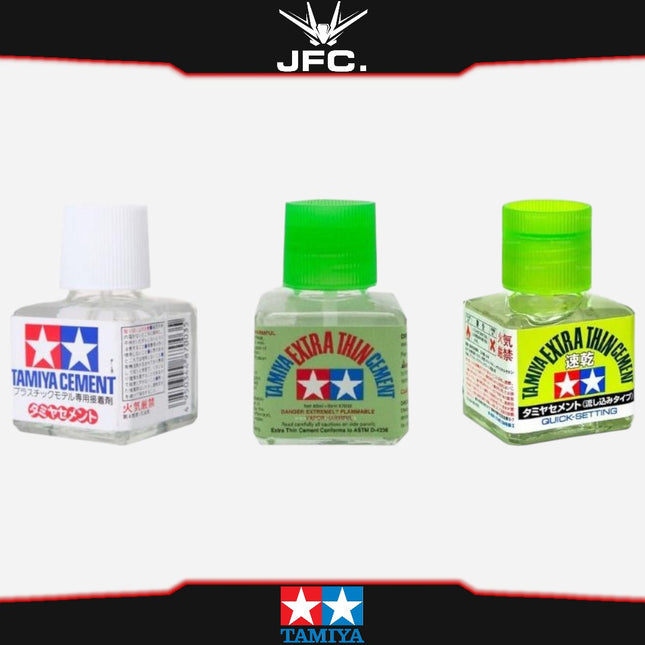 TAMIYA CEMENT (EXTRA THIN / EXTRA THIN QUICK SETTING / ABS)