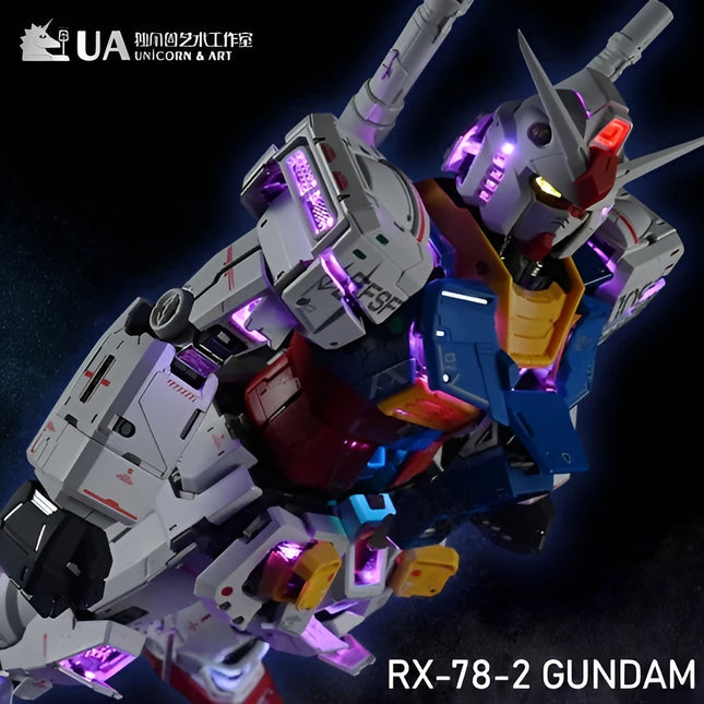 PREORDER-FEB 2025🔥LED UNIT + DISPLAY BASE FOR PG UNLEASHED RX-78-2 GUNDAM (PREMIUM EDITION) - (READ DESCRIPTION)