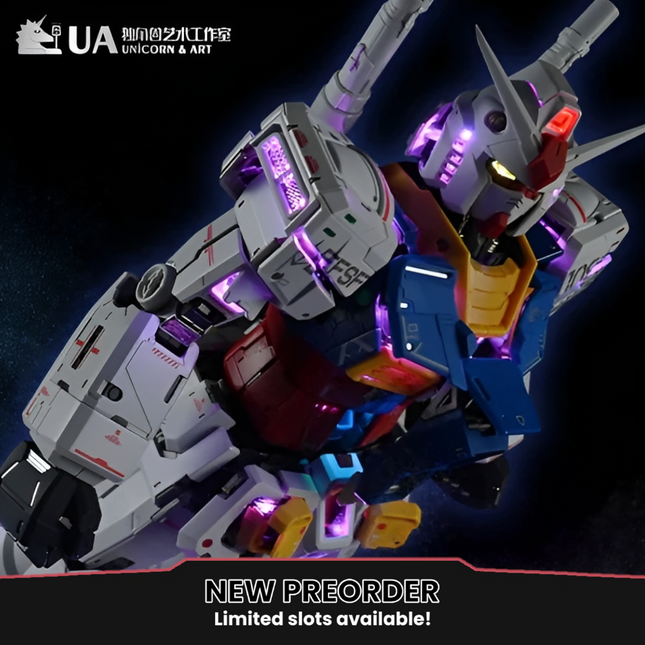 PREORDER-MAR 2025🔥LED UNIT + DISPLAY BASE FOR PG UNLEASHED RX-78-2 GUNDAM (PREMIUM EDITION)